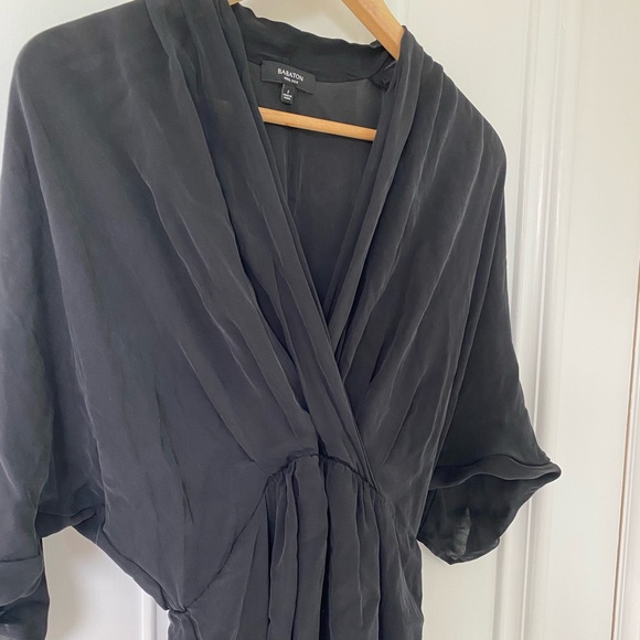 Black 100% silk Babaton dress - Picture 3 of 7